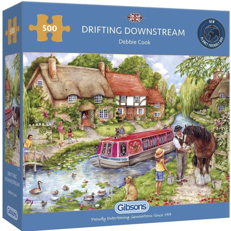 Gibsons - Drifting Downstream - 500 Piece Jigsaw Puzzle Outlet
