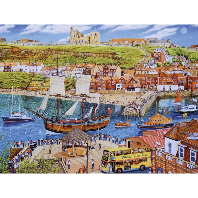 Gibsons - Endeavour Whitby - 1000 Piece Jigsaw Puzzle Discount
