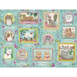 Gibsons - Famous Felines - 1000 Piece Jigsaw Puzzle New