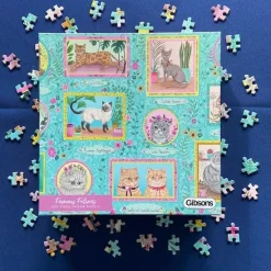 Gibsons - Famous Felines - 1000 Piece Jigsaw Puzzle New