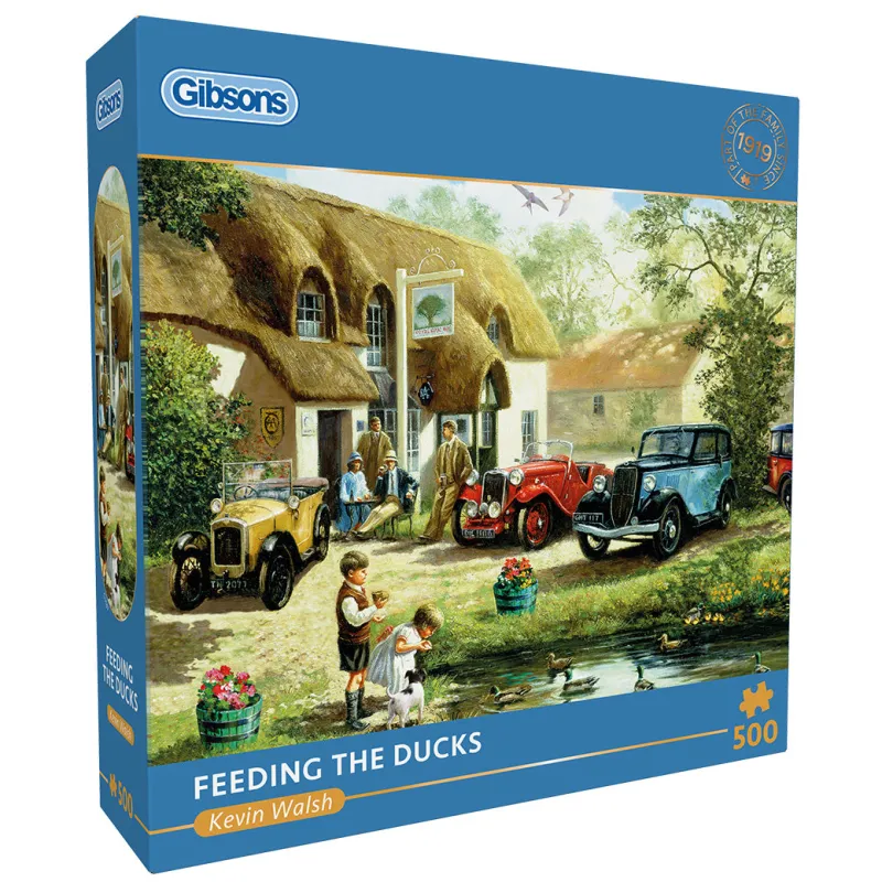 Gibsons - Feeding the Ducks - 500 Piece Jigsaw Puzzle Best