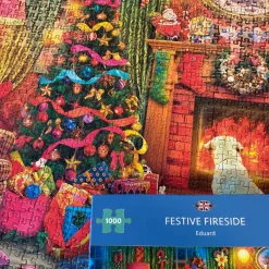 Gibsons - Festive Fireside - 1000 Piece Jigsaw Puzzle Outlet