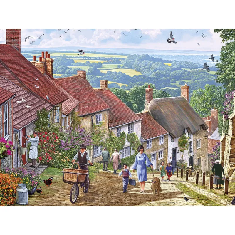 Gibsons - Gold Hill - 1000 Piece Jigsaw Puzzle Online