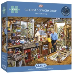 Gibsons - Grandad's Workshop - 1000 Piece Jigsaw Puzzle Best