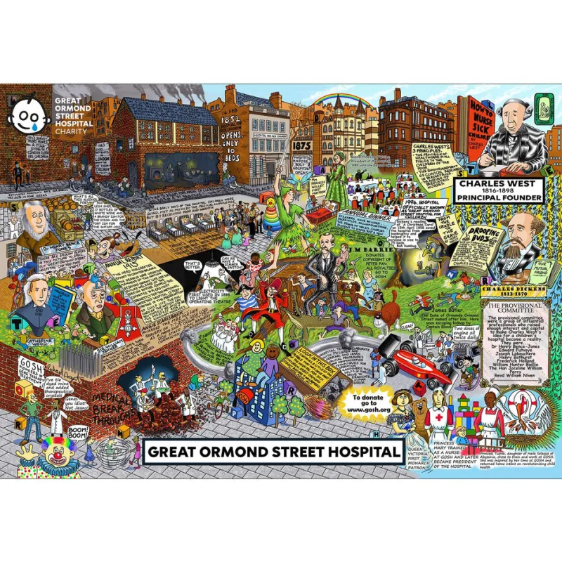 Gibsons - Great Ormond Street Hospital - 1000 Piece Jigsaw Puzzle New