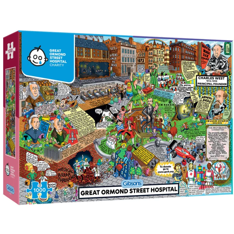 Gibsons - Great Ormond Street Hospital - 1000 Piece Jigsaw Puzzle New