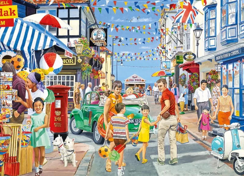 Gibsons - Heading for the Beach - 500 XL Piece Jigsaw Puzzle Online