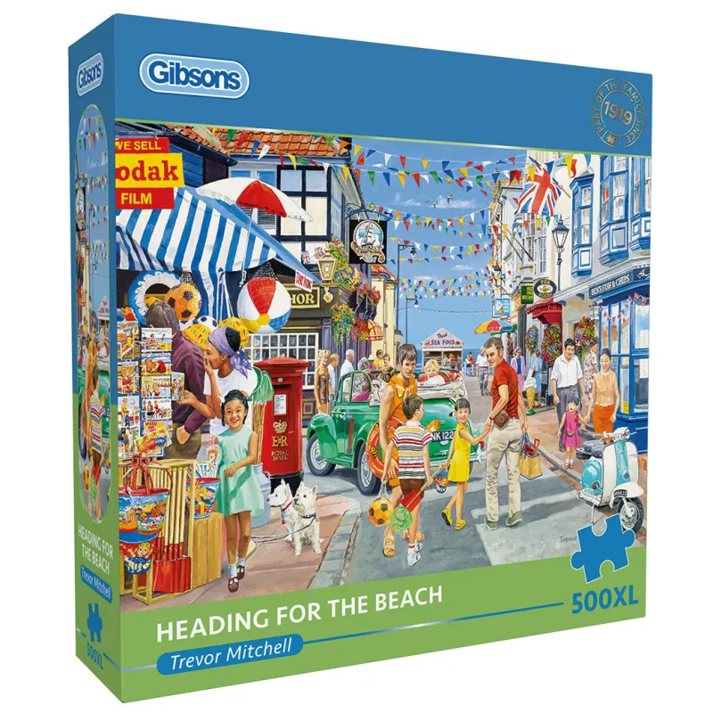 Gibsons - Heading for the Beach - 500 XL Piece Jigsaw Puzzle Online