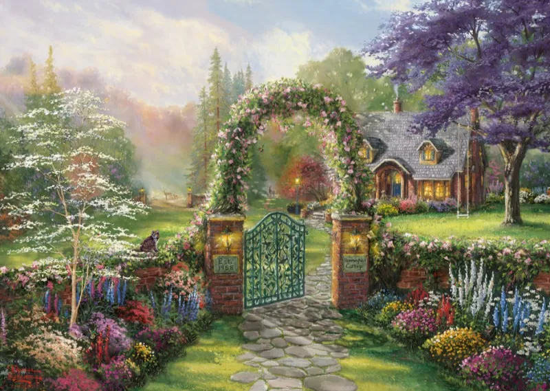 Gibsons - Hummingbird Cottage - 1000 Piece Jigsaw Puzzle Fashion