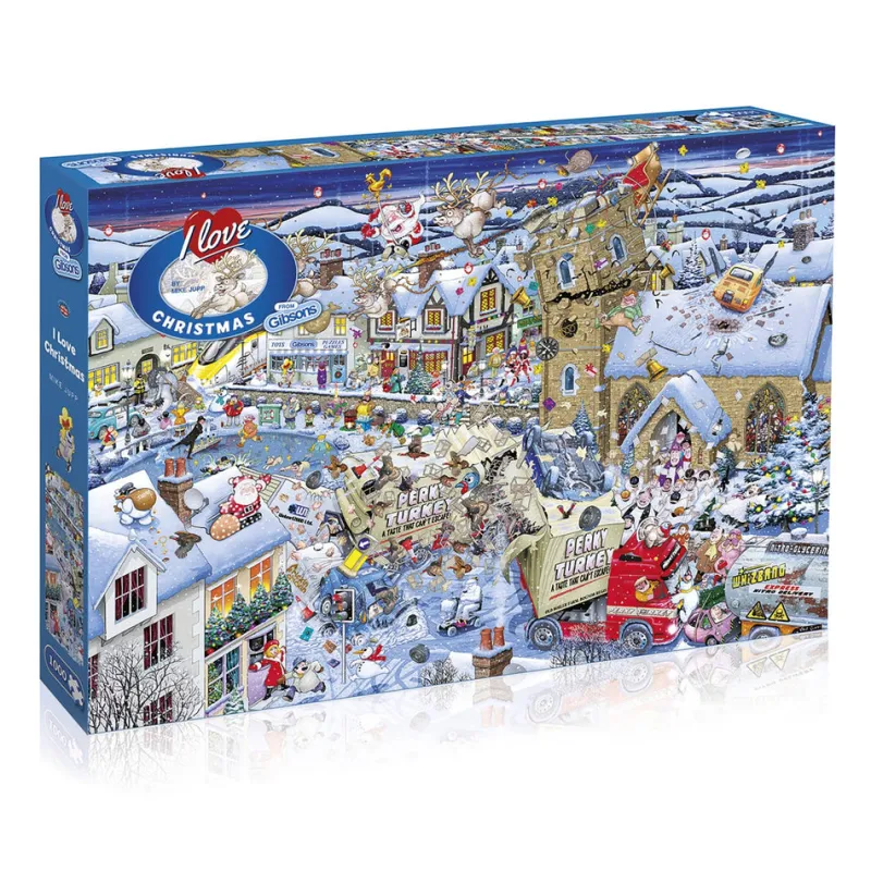 Gibsons - I Love Christmas - 1000 Piece Jigsaw Puzzle Discount