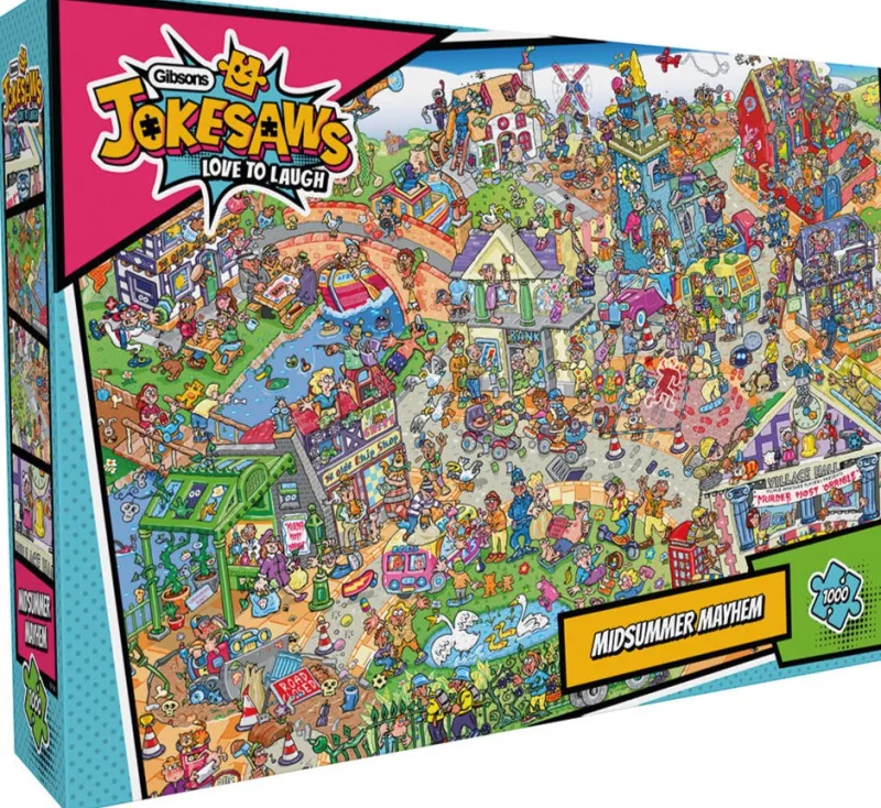 Gibsons - Jokesaws: Midsummer Mayhem - 1000 Piece Jigsaw Puzzle Online