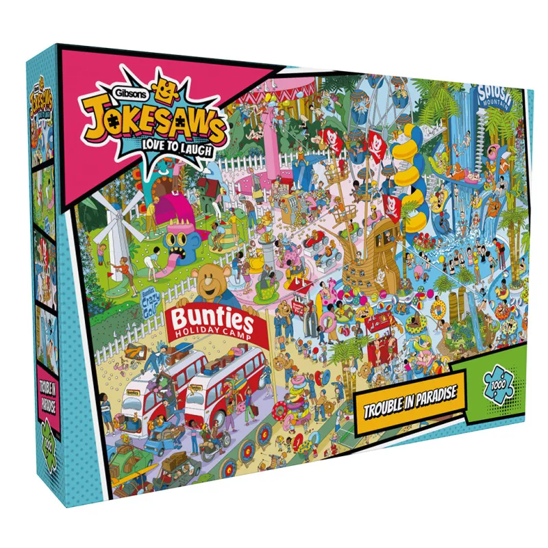 Gibsons - Jokesaws: Trouble in Paradise - 1000 Piece Jigsaw Puzzle Sale
