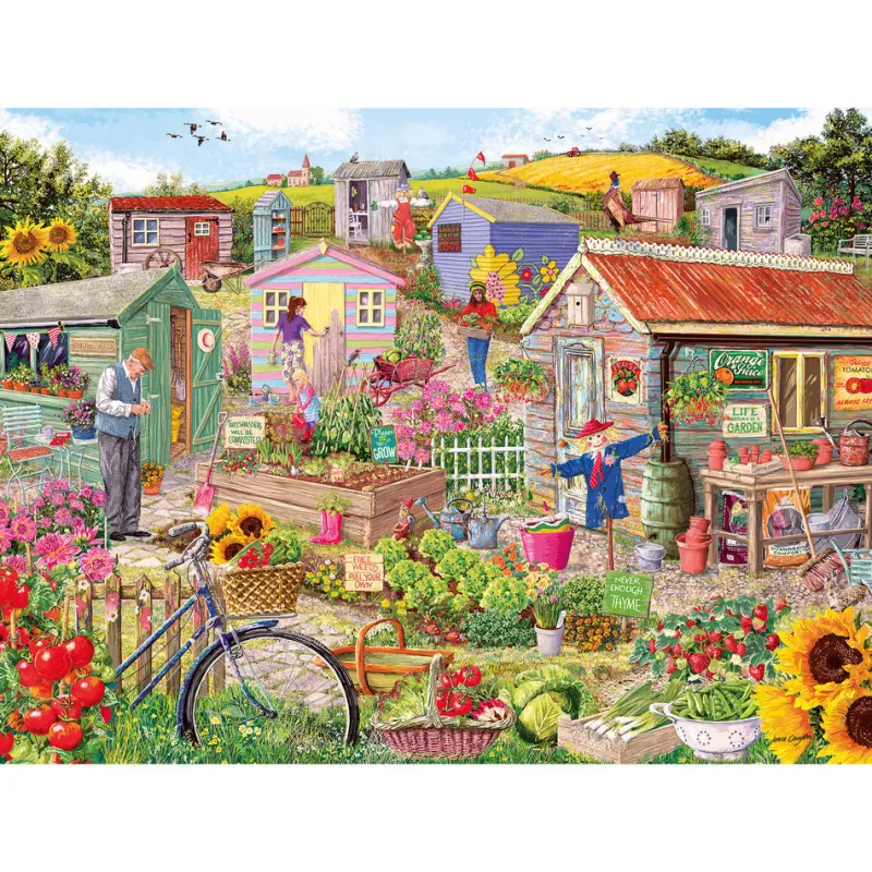 Gibsons - Life on the Allotment - 1000 Piece Jigsaw Puzzle Clearance
