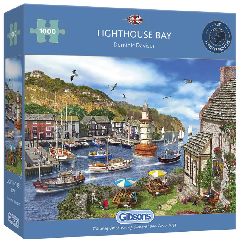Gibsons - Lighthouse Bay - 1000 Piece Jigsaw Puzzle Online