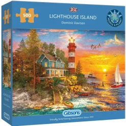 Gibsons - Lighthouse Island - 500 Piece Jigsaw Puzzle Best