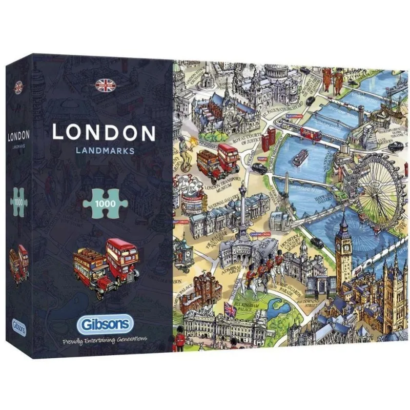 Gibsons - London Landmarks - 1000 Piece Jigsaw Puzzle Sale