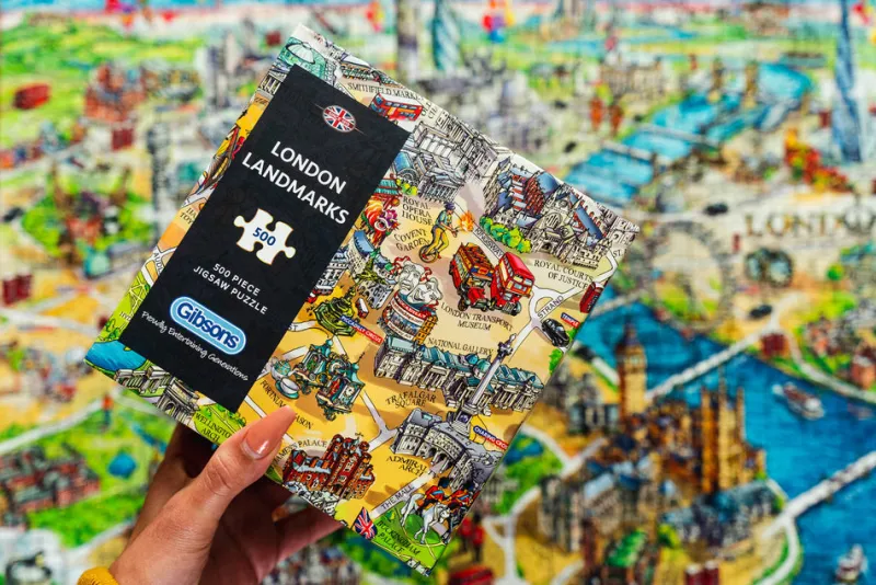 Gibsons - London Landmarks - 500 Piece Jigsaw Puzzle Online