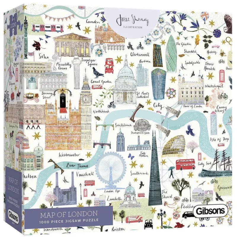 Gibsons - Map of London - 1000 Piece Jigsaw Puzzle Sale