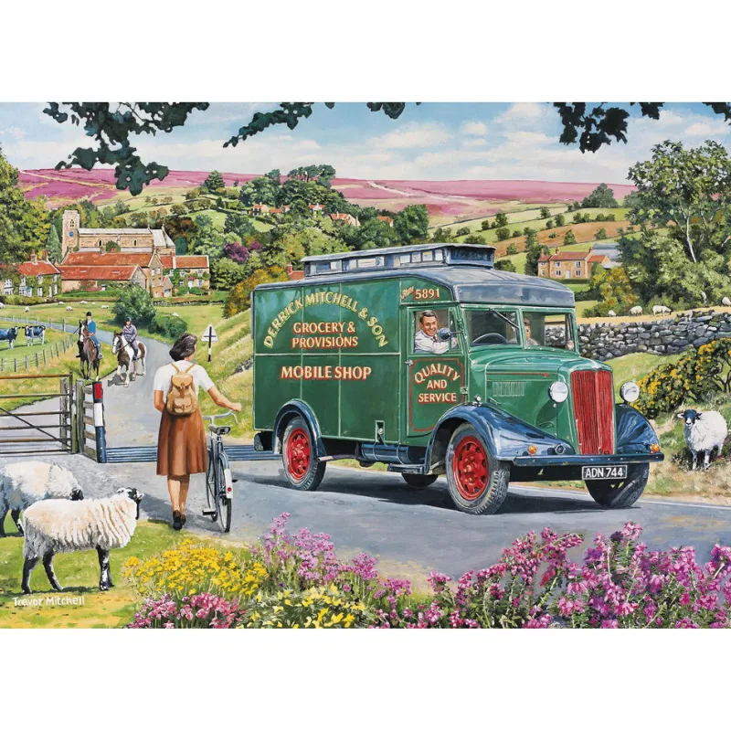 Gibsons - Mitchell's Mobile Shop - 4 x 500 Piece Jigsaw Puzzles Discount