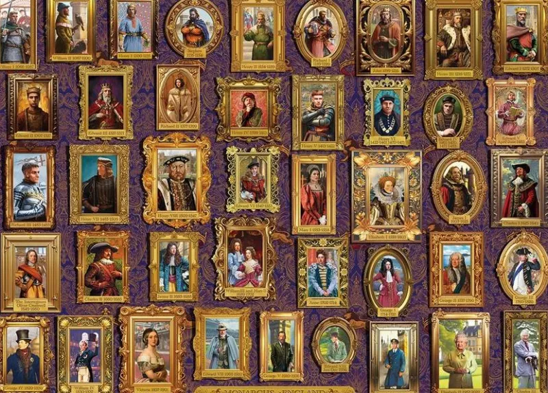 Gibsons - Monarchs of England - 1000 Piece Jigsaw Puzzle Sale