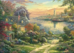 Gibsons - New England Harbour - 1000 Piece Jigsaw Puzzle New