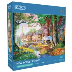 Gibsons - New Forest Ponies - 1000 Piece Jigsaw Puzzle Outlet