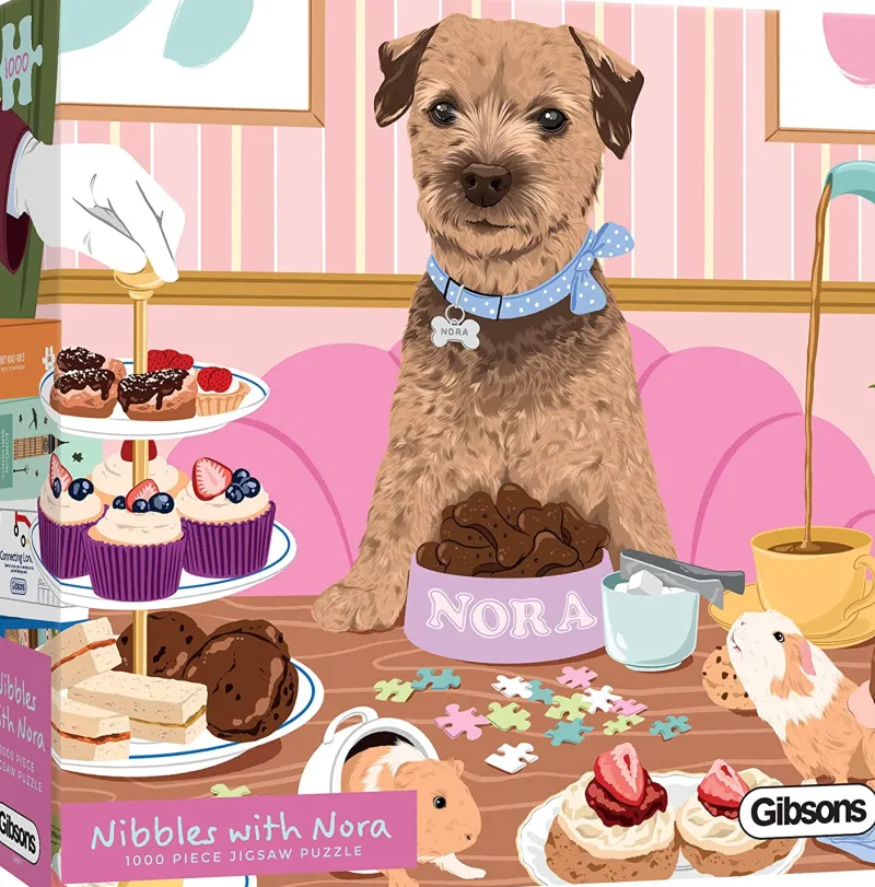 Gibsons - Nibbles with Nora - 1000 Piece Jigsaw Puzzle Discount