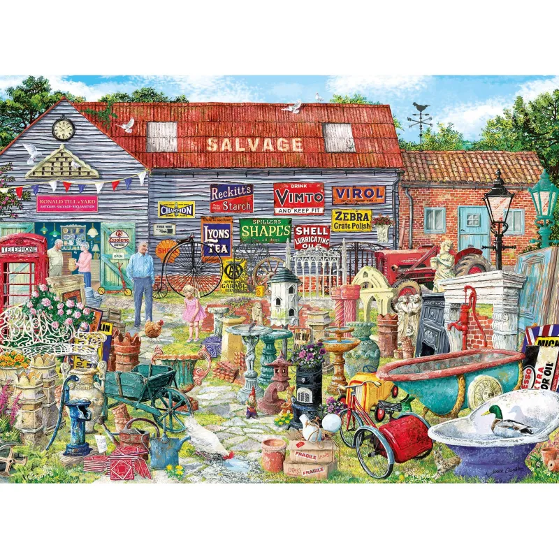 Gibsons - Pots & Penny Farthings - 2000 Piece Jigsaw Puzzle Sale