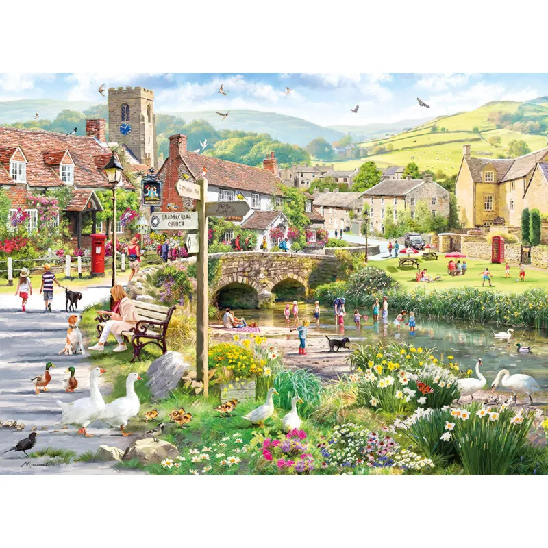 Gibsons - Puddle Ducks & Paddling - 500 Piece Jigsaw Puzzle Clearance