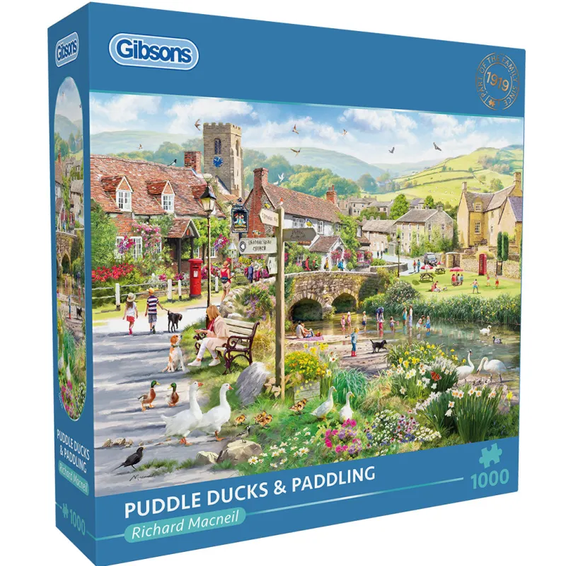 Gibsons - Puddle Ducks & Paddling - 1000 Piece Jigsaw Puzzle Sale