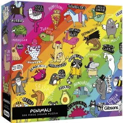 Gibsons - Punimals - 500 Piece Jigsaw Puzzle Online