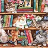 Gibsons - Puss Back in Books - 500 XL Piece Jigsaw Puzzle Hot