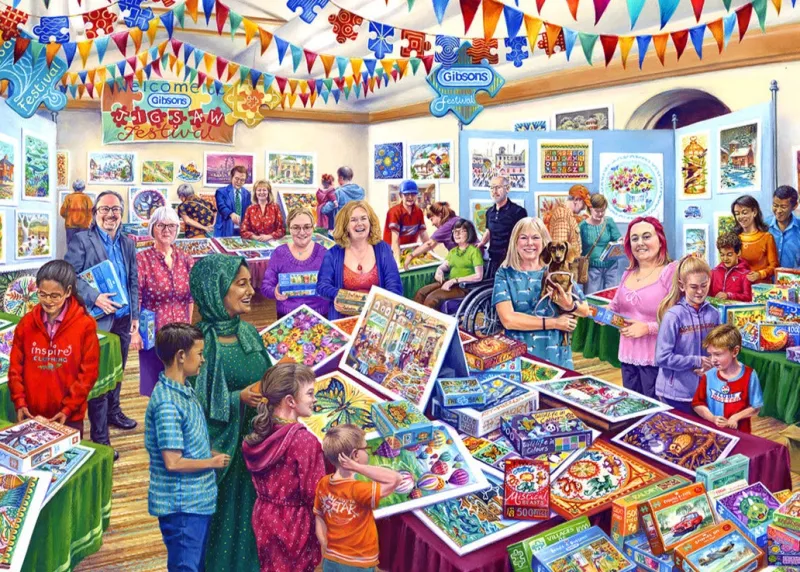 Gibsons - Puzzle Festival - 1000 Piece Jigsaw Puzzle Fashion