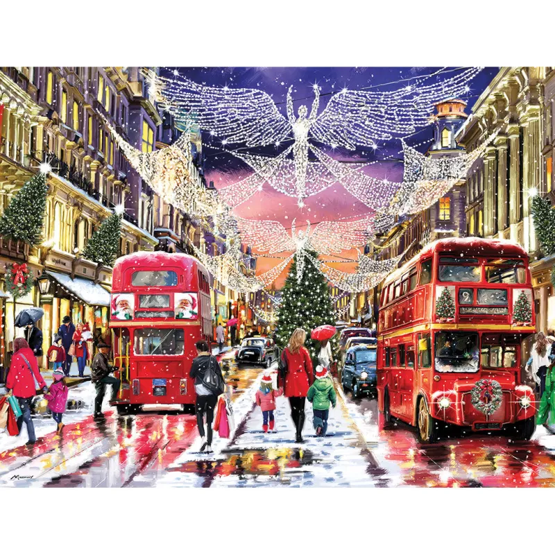 Gibsons - Regent Street at Christmas - 500 XL Piece Jigsaw Puzzle Outlet