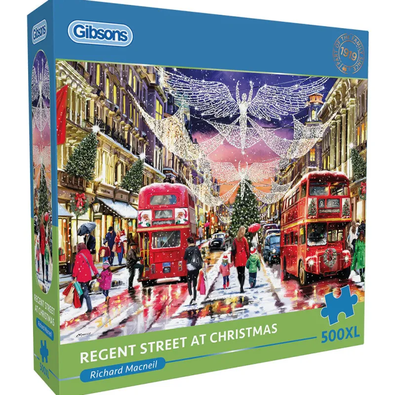 Gibsons - Regent Street at Christmas - 500 XL Piece Jigsaw Puzzle Outlet