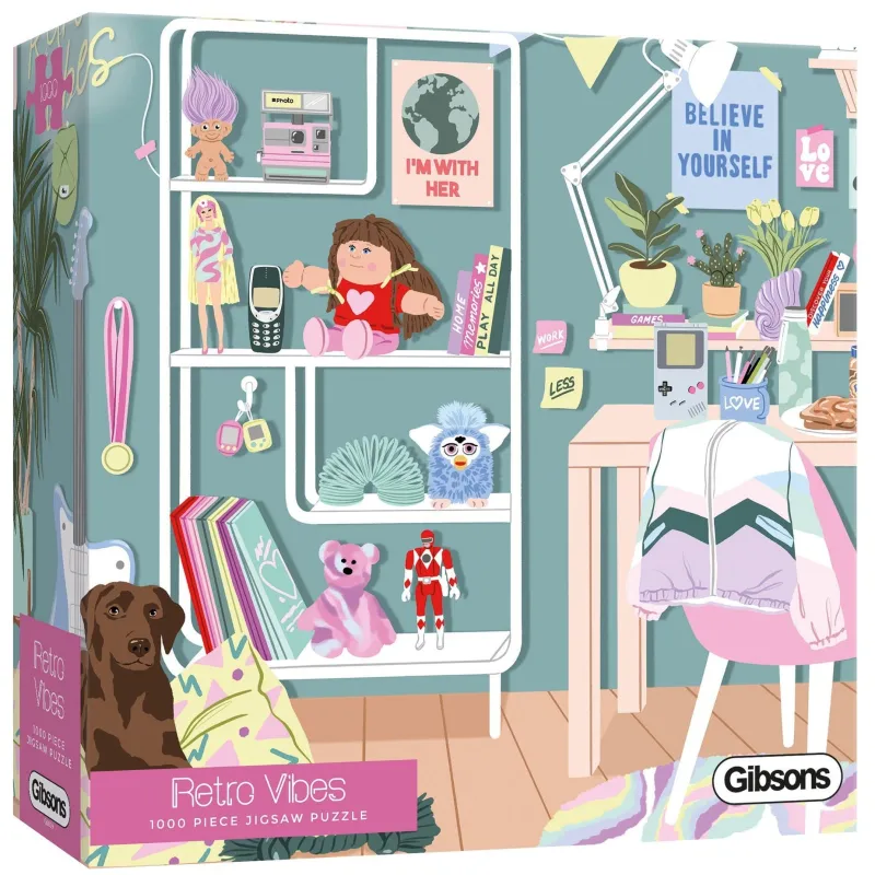 Gibsons - Retro Vibes - 1000 Piece Jigsaw Puzzle Hot