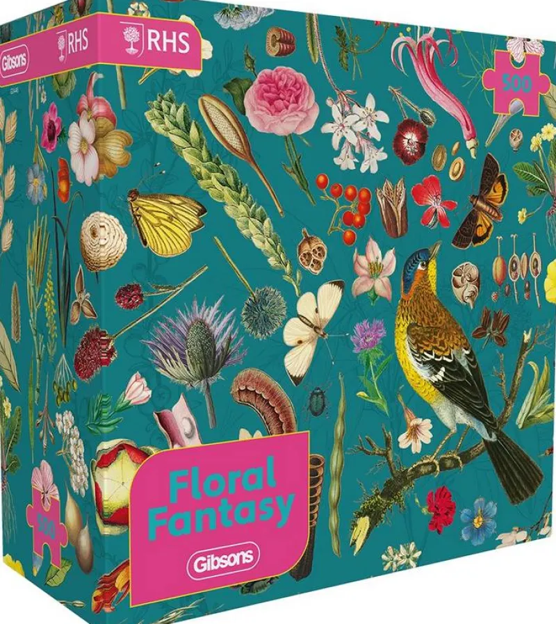 Gibsons - RHS: Floral Fantasy - 500 Piece Jigsaw Puzzle Clearance