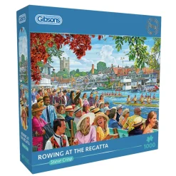 Gibsons - Rowing at the Regatta - 1000 Piece Jigsaw Puzzle Online