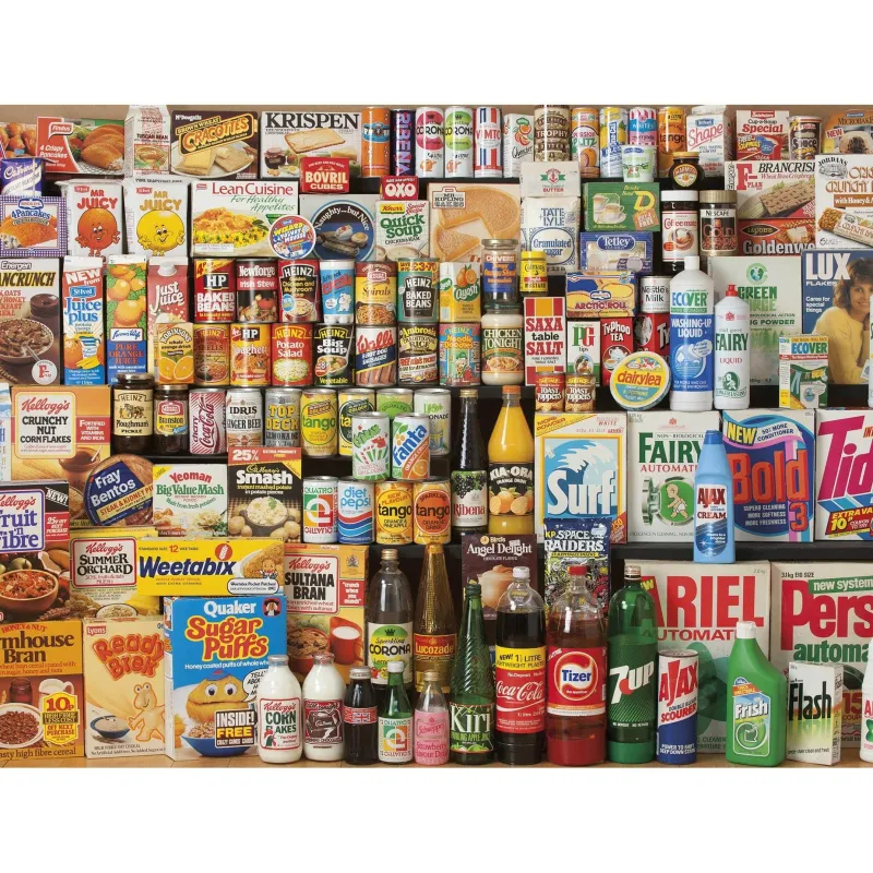 Gibsons - 1980s Shopping Basket - 1000 Piece Jigsaw Puzzle Fashion