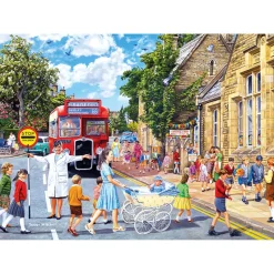 Gibsons - School Days - 4 x 500 Piece Jigsaw Puzzles Outlet