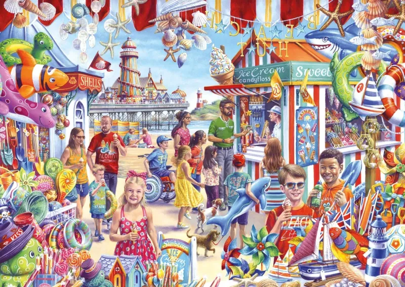 Gibsons - Seaside Souvenirs - 1000 Piece Jigsaw Puzzle Sale