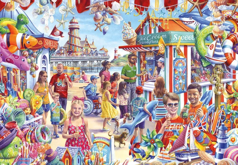 Gibsons - Seaside Souvenirs - 250 XL Piece Jigsaw Puzzle Sale