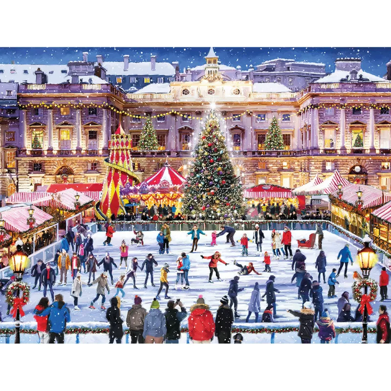 Gibsons - Skating at Somerset House - 1000 Piece Jigsaw Puzzle Clearance