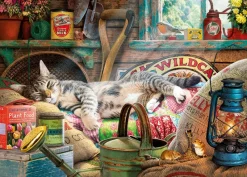 Gibsons - Snoozing in the Shed - 500 XL Piece Jigsaw Puzzle Fashion