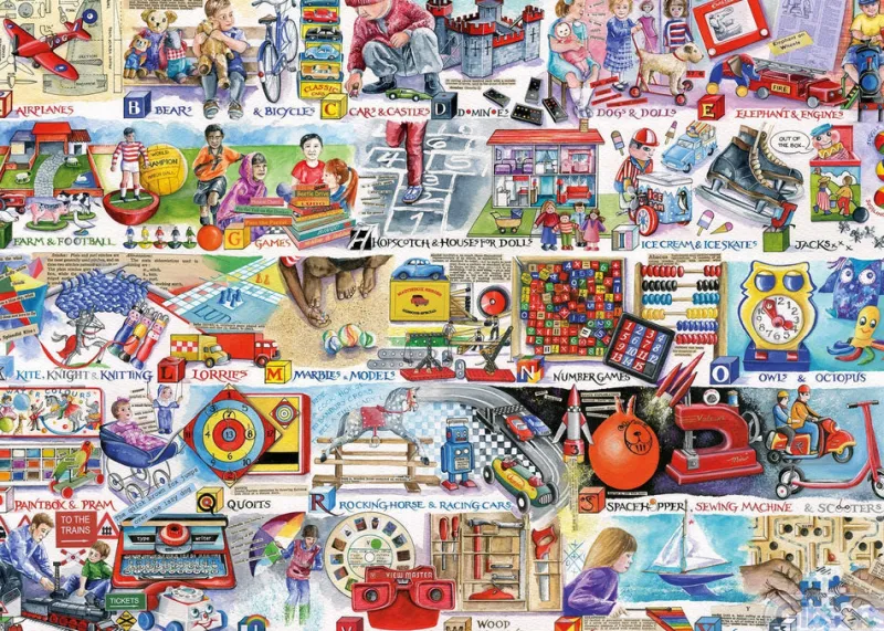Gibsons - Space Hoppers & Scooters - 1000 Piece Jigsaw Puzzle Best