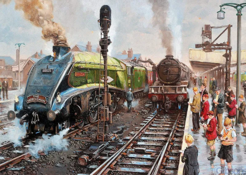 Gibsons - Spotters at Doncaster - 100 Piece Jigsaw Puzzle Best