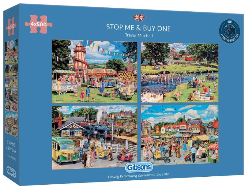 Gibsons - Stop Me & Buy One - 4 x 500 Piece Jigsaw Puzzles Best