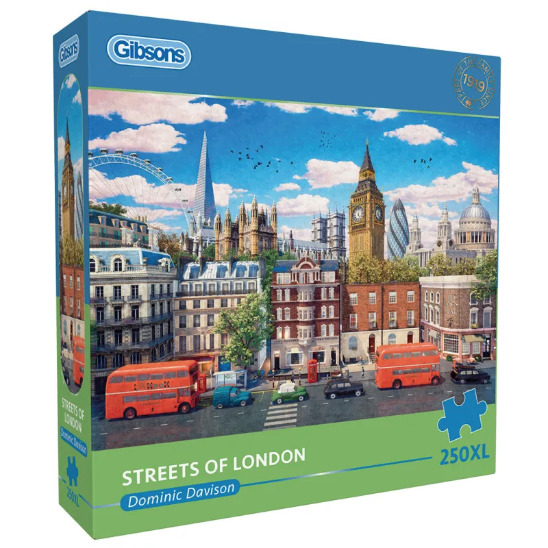 Gibsons - Streets of London - 250 XL Piece Jigsaw Puzzle Hot