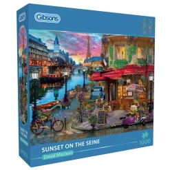 Gibsons - Sunset on the Seine - 1000 Piece Jigsaw Puzzle Clearance
