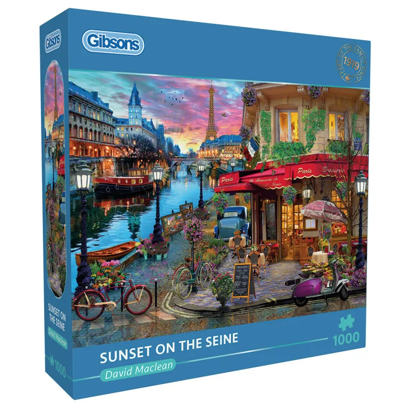 Gibsons - Sunset on the Seine - 1000 Piece Jigsaw Puzzle Clearance